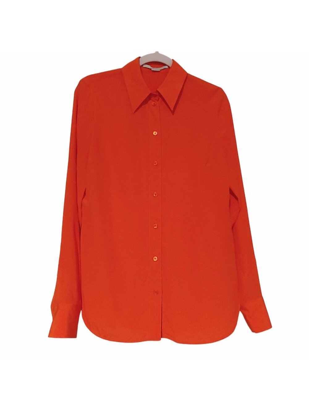 Stella McCartney Poppy Silk Button Shirt Workwear Office Luxury Designer 42